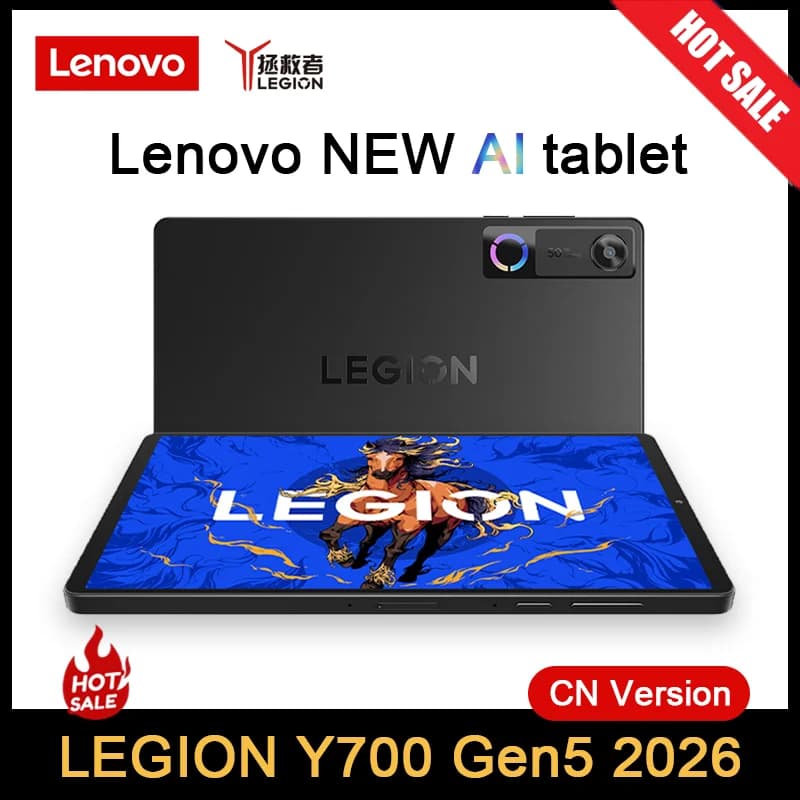 Lenovo Legion Y700 2026 5th Gen Gaming Tablet PC 8.8'' TB323FU Qualcomm Snapdragon 8 Elite Gen 5 165Hz Display 9000mAh Battery