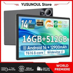 Google Play Support 14 Inch Tablet Pc Android 14 Tablet 16+512GB Phone Call BT 5G WiFi Pad Hebrew/Russian Global Language