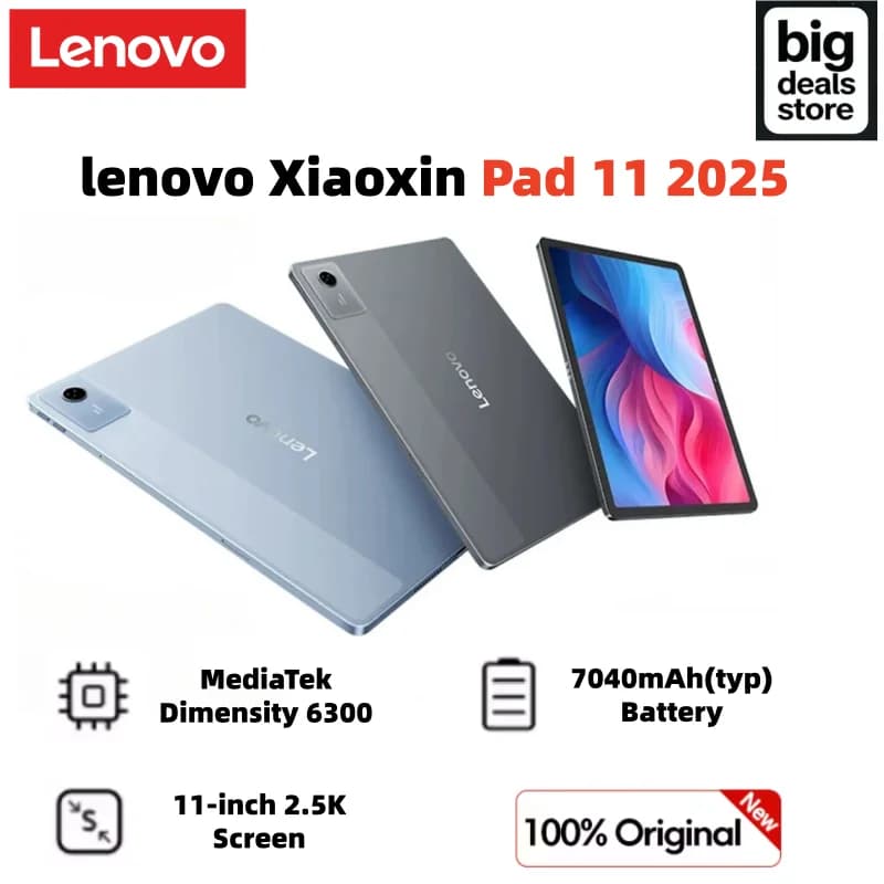 Lenovo Xiaoxin Pad 11 2025 Tab MediaTek Dimensity 6300 11" 2.5K Screen 7040mAh WIFI 040mAh Idea Tab Android Tablet Google Play