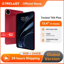 Teclast T65 Plus Tablet 2025 13.4 inch 120Hz 8GB 256GB Helio G99 13MP Camera 10000mAh Battery Android 15 Tablets Cellular Verion