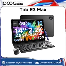DOOGEE Tab E3 Max 2 IN 1 Tablet PC Android 16 Gemini AI 14'' 2.2K Display 48GB(8+40) RAM 256GB ROM 13500mAh Battery Smart Pads