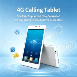 8 INCH 64 Bit 3GB RAM+32GB ROM Tablet PC 4G Phone Call Android 7.0 MTK6735 1920*1200 IPS Screen with Octa Core Processor