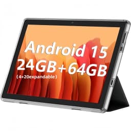 COLORROOM K12E Android 15 Tablet 10.1 Inch Tablet PC with Protective Case, 4GB RAM 64GB ROM, IPS GMS Certified, 1TB Expandable