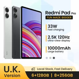 UK Version Xiaomi Redmi Pad Pro 12.1" 120Hz 2.5K Display 10000mAh Battery Snapdragon 7s Gen 2 CPU 33W fast charge 8MP Camera