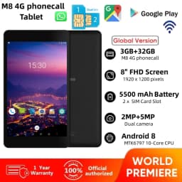 Hot Sales 8Inch 4G Phone Call Android 8.0 Tablet Dual SIM Card 3GB RAM 32GB ROM 10-Core MTK6797 1920x1200 Pixels GPS