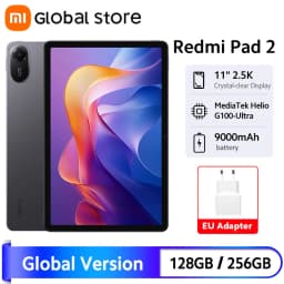 Global Version Xiaomi Redmi Pad 2 MTK Helio G100-Ultra 11' Display 18W Fast Charging 9000mAh Battery 90Hz Mi Tablet 8MP Camera