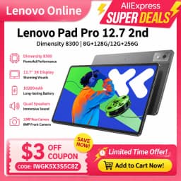 Lenovo tablet Xiaoxin Pad Pro 2025 2nd 144Hz 2.9K 12.7-inch MTKTianji8300 2944*1840 10200mAh LCD Screen 45W fast charge CN ROM