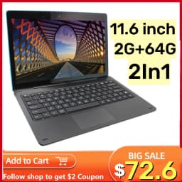 11.6''Tablet PC 2IN1 With T10 Docking Keyboard 2GB DDR+64GB Windows 10 WIFI G12 Touching Screen1366*768 IPS Dual Camera