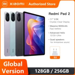 Global Version Xiaomi Redmi Pad 2 9000mAh Battery MTK Helio G100-Ultra 11' Display Fast Charging 90Hz Tablet 8MP HD Camera