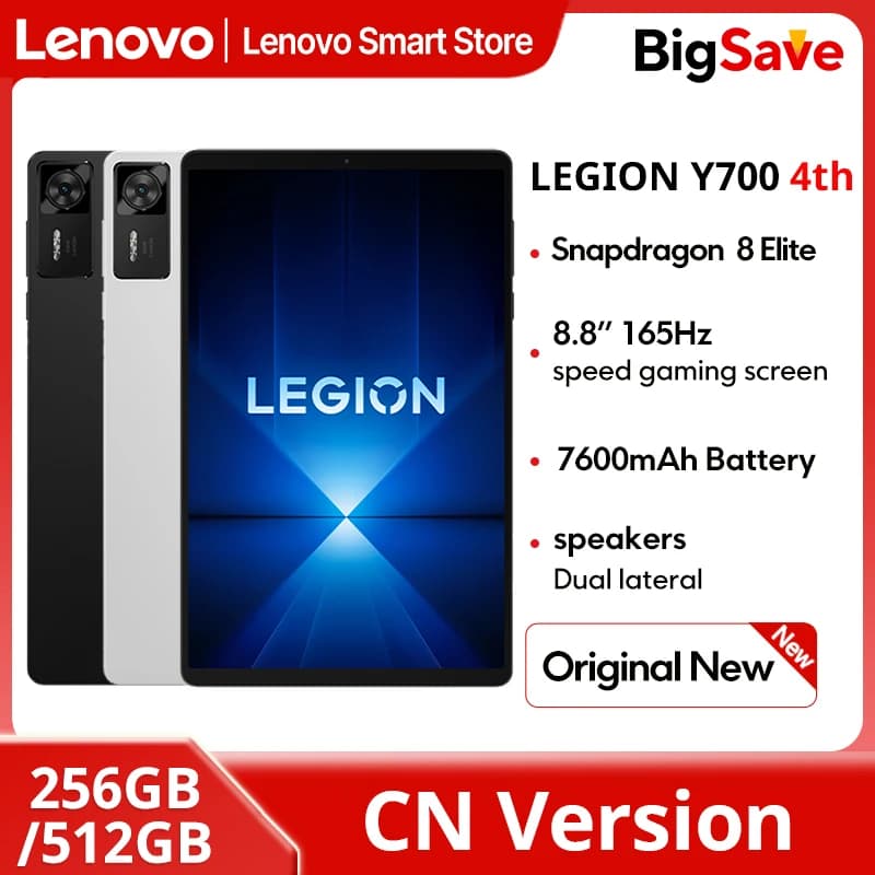 Lenovo Legion Y700 4th Gaming Tablet Original CN Version Snapdragon 8 Elite 8.8-inch 3K 165Hz Display 7600mAh Android 15 Pad PC