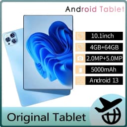 Android Tablets New 10.1 Inch Octa Core 4GB RAM 64GB ROM Google Play Dual Cameras Dual SIM Phone Call WiFi Tablet 5000mAh