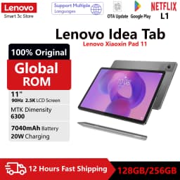 Global ROM Lenovo Idea Tab 11 inch 2.5K Screen MTK Dimensity 6300 128GB ROM 7040mAh 2560x1600 Android Xiaoxin Pad 11 Tablet
