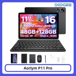 DOOGEE AORLYM P11 Pro Tablet 48GB+128GB Gemini AI 11" 2.4K Display 8800mAh Battery 13M+5MP UNISOC T7250 Widevine L1 Android 16 Smart Pad