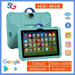 2025 New Arrival 7 Inch 5G WiFi Kids' Tablets Quad Core 4GB RAM 64GB ROM Google Learning Education Version Dual Cameras Tablet
