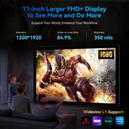 KINGRID T90 Wifi 11" 1080P Tablet PC 24GB (8+16) RAM 128GB ROM 5G WiFi 8000mAh Android 15 Gaming Tablet