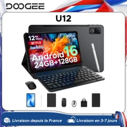 DOOGEE U12 Tablet PC Android 16 12'' S Display 24GB RAM (6GB+18GB) 128GB 9000mAh Battery UNISOC T7255 Widevine L1 Dual Dpeakers