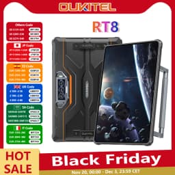 Oukitel RT8 Rugged 20000mAh Tablet 11" FHD+ Display 6GB+256GB Helio G99 Tablet 48MP Camera Tablets PC 33W Android 13