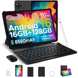 DOOGEE U11 Tablet 16GB+128GB 11" Ultra-clear 90Hz Display 8580mAh Battery Unisoc T7200 Dual Speaker Widevine L1 Android 16