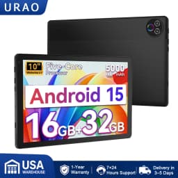 BUFO KB1004 10.1 Inch A333 Penta Core Tablet 16GB(3+13G) RAM 32GB ROM Android 15 800*1280 HD LCD Screen 5000mAh Battery 2MP Front 5MP Rear Camera Widevine L1 Support TF Card Up to 1TB Tablet PC