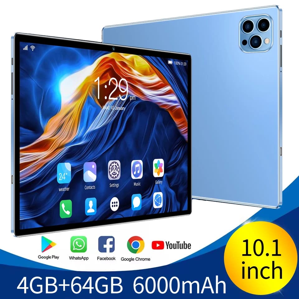 2025 Global BDF Android 13 Android Tablet 4GB+64GB HD Touch Screen Dual Card WIFI 6000mAh Battery Octa Core