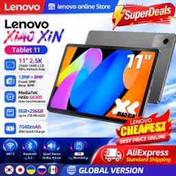 New Global Rom Lenovo Xiaoxin Pad 11 (2025) AI Tablet Dimensity 6300, 2.5K 11" 90Hz QHD+ Display 7040mAh Battery Android 15