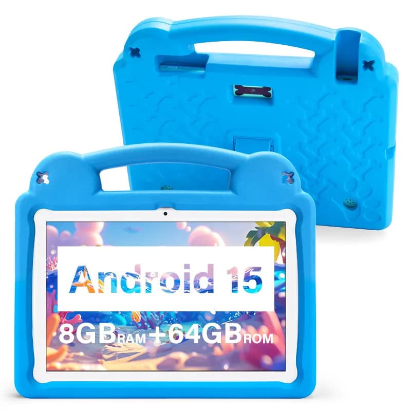 Paitanry 2025 Kids Tablet Android 15 10.1 Inch Octa Core 8GB (3+5 Expand) RAM 64GB ROM 5000Mah HD Display Tablet Children's Gift