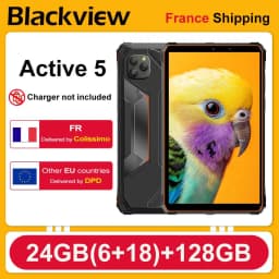 Blackview Active 5 Rugged Tablet [No EU Charger] 6GB+128GB 8.68'' Android 15 IPS 6600mAh Doke AI 16MP NFC Fingerprint