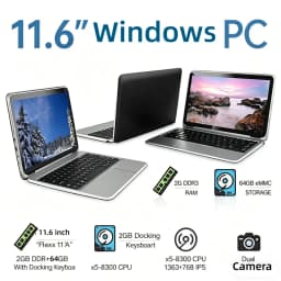 11.6' Tablet PC T10 Docking Keyboard 2GB DDR+64GB Flexx 11A With Windows 10 X5-8300 CPU 1366*768 IPS Dual Cameras