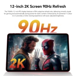 Teclast T60 AI Tablet 12" 90Hz AllWinner A733 6GB RAM (+10GB Virtual) 128GB ROM 8000mAh Battery 2000x1200 FHD Display Android 15