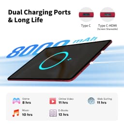 Teclast T60 AI Tablet 12" 90Hz AllWinner A733 6GB RAM (+10GB Virtual) 128GB ROM 8000mAh Battery 2000x1200 FHD Display Android 15