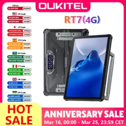 Oukitel RT7 TITAN 4G Rugged Tablet 10.1" FHD+ 32000mAh 8GB+256GB Android 13 Tablet MT8788 32MP+48MP Tablets PC