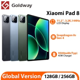 Original Xiaomi Pad 8 Global Version Snapdragon 8s 4th Gen 11.2'' 3.2K 144Hz Display 9200mAh Battery 45W Fast Charging Mi Tablet