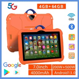 2025 New 7 Inch 5G WiFi Kids' Tablets Quad Core 4GB RAM 64GB ROM Android Learning Education Tablet PC Children's Favorite Gifts
