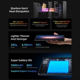 Lenovo Legion Y700 Gen 4 Tablet CN Version Snapdragon 8 Elite 7600mAh Battery WiFi 3040*1904P 165Hz 8.8inch LCD Screen