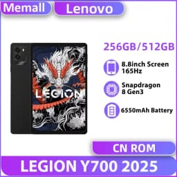 Lenovo Legion Y700 2025 Original 256GB/512GB GamingTablet Snapdragon 8 Gen 3 8.8" 165Hz 500 Nits LCD Screen 6550mAh Battery