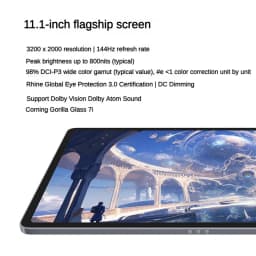 Lenovo Xiaoxin Pad Pro GT 11.1'' TB710FU Snapdragon 8 Gen3 144Hz 3.2K LCD Display13MP Camera 68W Charging 8860mAh Android Tablet
