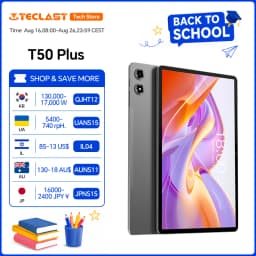 Teclast T50 Plus Tablet PC 11-inch 2K 120Hz Android 16 8GB(+40GB Virtual) 128GB 8000mAh Unisoc T7280 4G LTE Dual SIM GPS