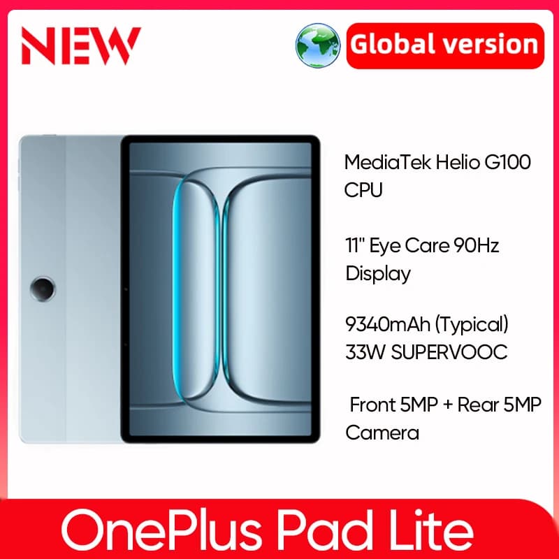 [New Launch] OnePlus Global Version Tablet 11" Eye Care 90Hz Display Quad Speakers 9340mAh Battery Bluetooth 5.4