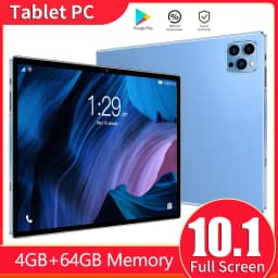 Android Global Version New 10.1 Inch Tablets Octa Core 4GB RAM 64GB ROM ULTRA SLIM Double SIM Calls HD Display Tablet PC
