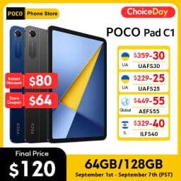 POCO Pad C1 Global Version Tablet 9.7" 2K 120Hz crystal-clear display 7600mAh battery 18W