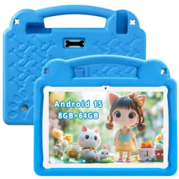2025 Upgraded Kids Tablet, 10.1" Android 15 Kids Tablet with Parental Control, 5000mAh Battery, 8GB+64GB,Great Gift for Toddlers