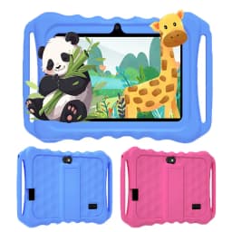 Android 13 Kids Tablet 7-inch,4-core CPU, 2.4G WiFi,2.0MP+5.0MP dual cameras 4GB RAM+64GB ROM,4000mAh Battery,