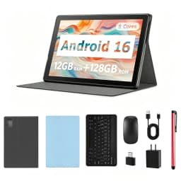 Paitanry 2026 10 Inch Tablet Android 16 HD Display 12GB (4+8GB Expand) RAM 128GB ROM Octa Core 5000Mah Wifi 6 Global Tablet PC