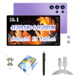 New 2026 Android 13 Tablet, 4GB RAM+64GB ROM, 6000 Battery, Multifunctional Tablet for office and Entertainment