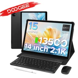 DOOGEE 2 in 1 Tablet PC Tab E3 Max Gmini AI 14" 2.1K Display 13500mAh Battery Android 15 32GB (8+24) 256GB Helio G100 Tablet PC