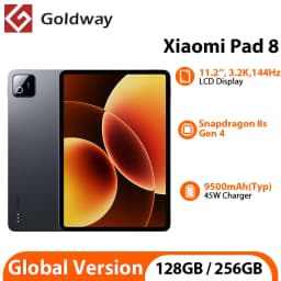 Xiaomi Pad 8 Global Version Snapdragon 8s 4th Gen Tablet 11.2'' 3.2K 144Hz Display 9200mAh Battery 128GB/256GB 45W Charger Mi PC