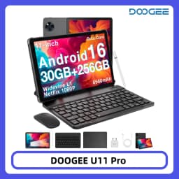DOOGEE U11 Pro Tablet 30GB 256GB 11" HD 90Hz Display 8580mAh Battery Unisoc T7200 octa-core 13MP+5MP Widevine L1 Android 16
