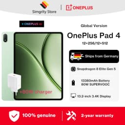 Global version Tablet OnePlus Pad 4 mini pc Snapdragon 8 Elite Gen 5 13380mAh Battery 3.4K True Color Display Includes an 80W OnePlus original charger