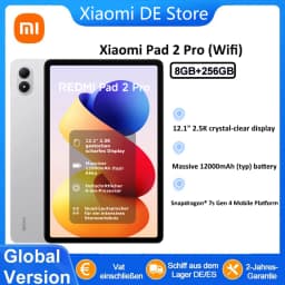 Global Version Xiaomi Redmi Pad 2 Pro Wifi 8+256Gb 12.1 Inch 2.5K Crystal-Clear Certified Eye-Care Display Quad Speakers Massive 12000Mah (Typ) Battery Tablet Pc