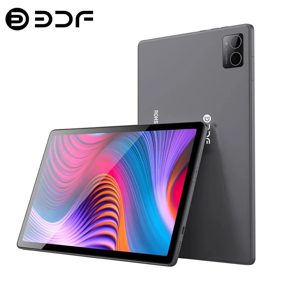 BDF P60 New 10.1 Inch Tablets 8GB RAM 256GB ROM 10 Core Android Tablet 2000x1200 Google Play 4G LTE Phone Call Dual Wifi 8000mAh